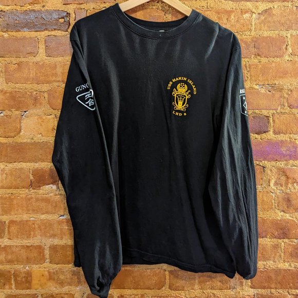 Vintage Navy Marines Long Sleeve Men's Medium - Picture 1 of 5